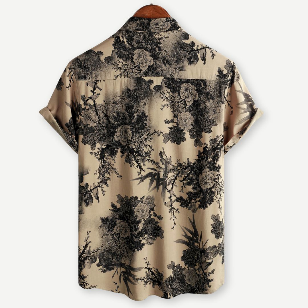 Chemise Femme à Fleurs Vintage en Tissu Léger 1