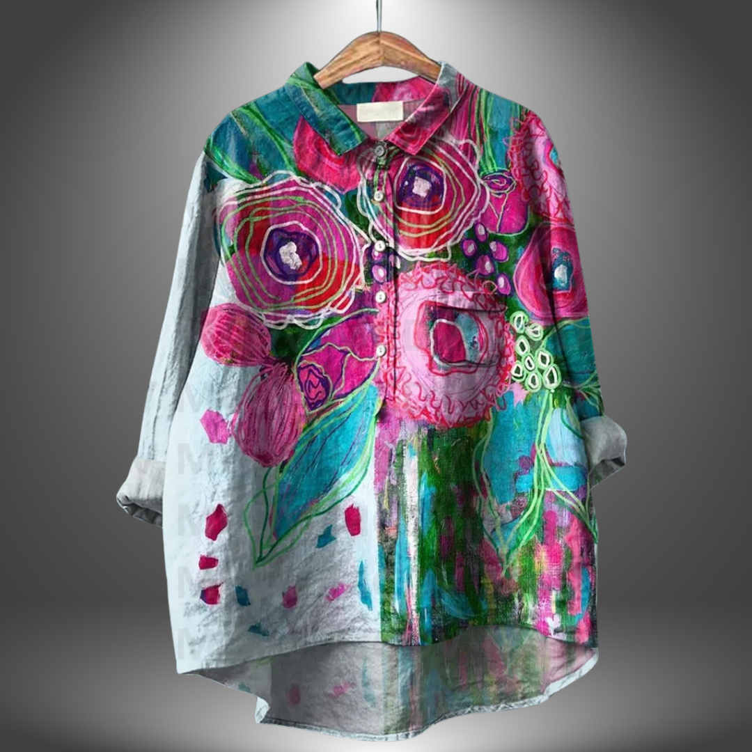 Chemise Florale Femme Artisanale 2