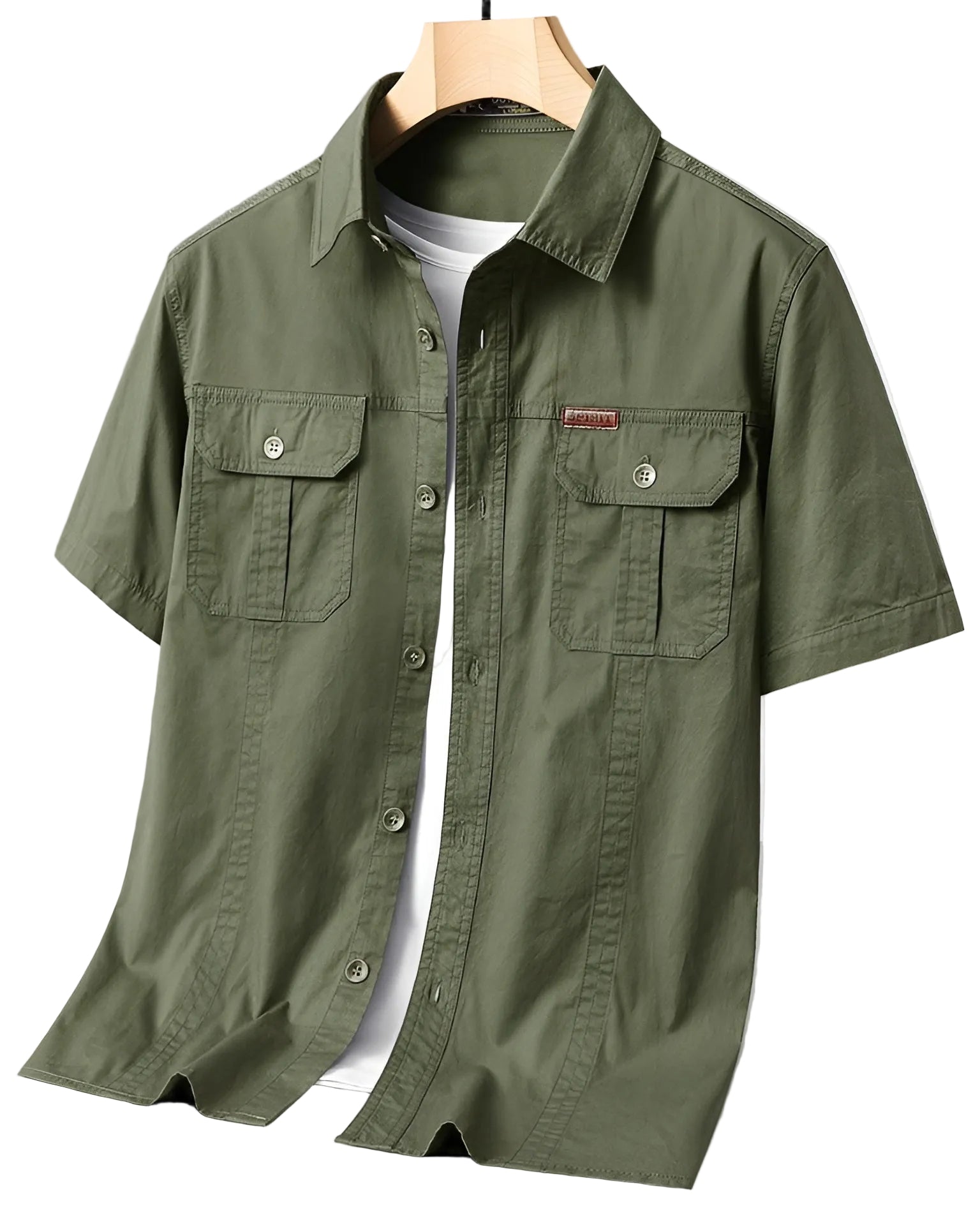 Chemise Homme Cargo à Manches Courtes 0