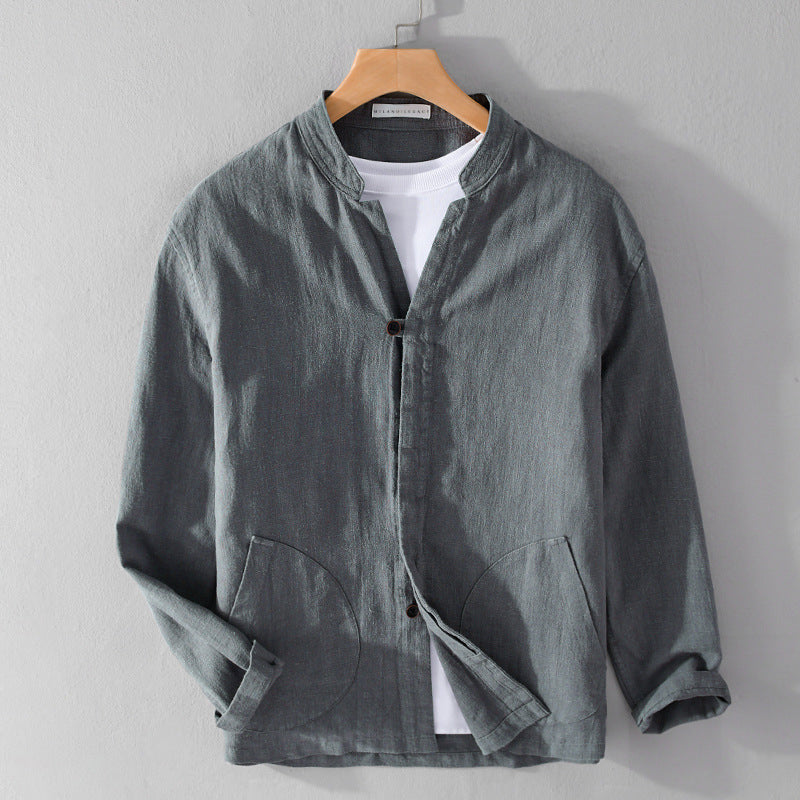 Chemise Homme Décontractée en Lin 4