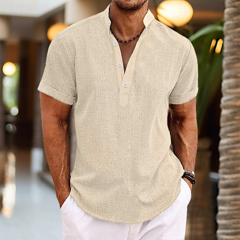 Chemise Homme Manche Courte Style Décontracté 5