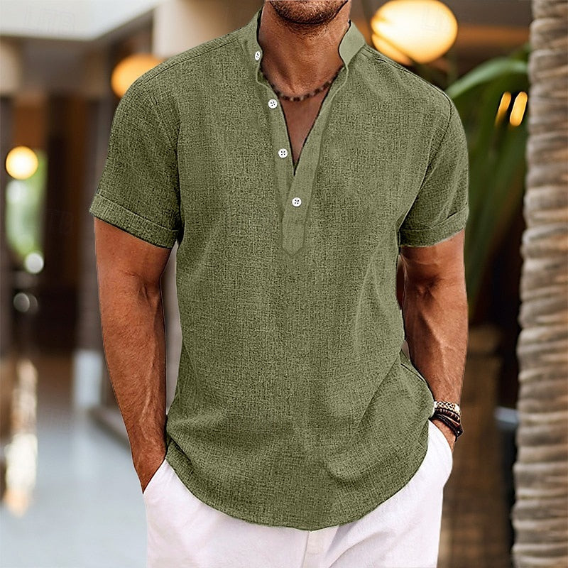Chemise Homme Manche Courte Style Décontracté 7
