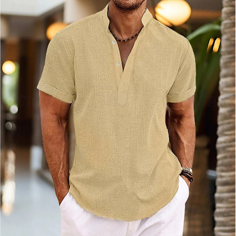 Chemise Homme Manche Courte Style Décontracté 8