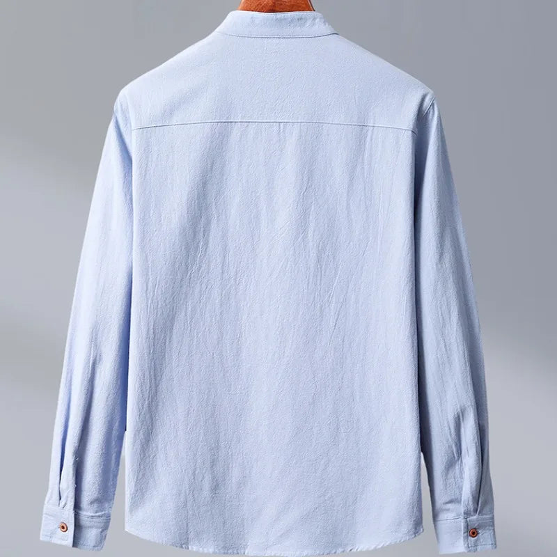 Chemise à manches longues pour homme au style japonais 5