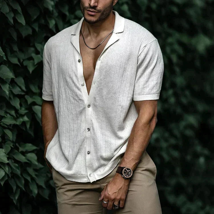 Chemise d'été à manches courtes pour homme moderne 2