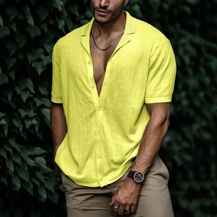 Chemise d'été à manches courtes pour homme moderne 9