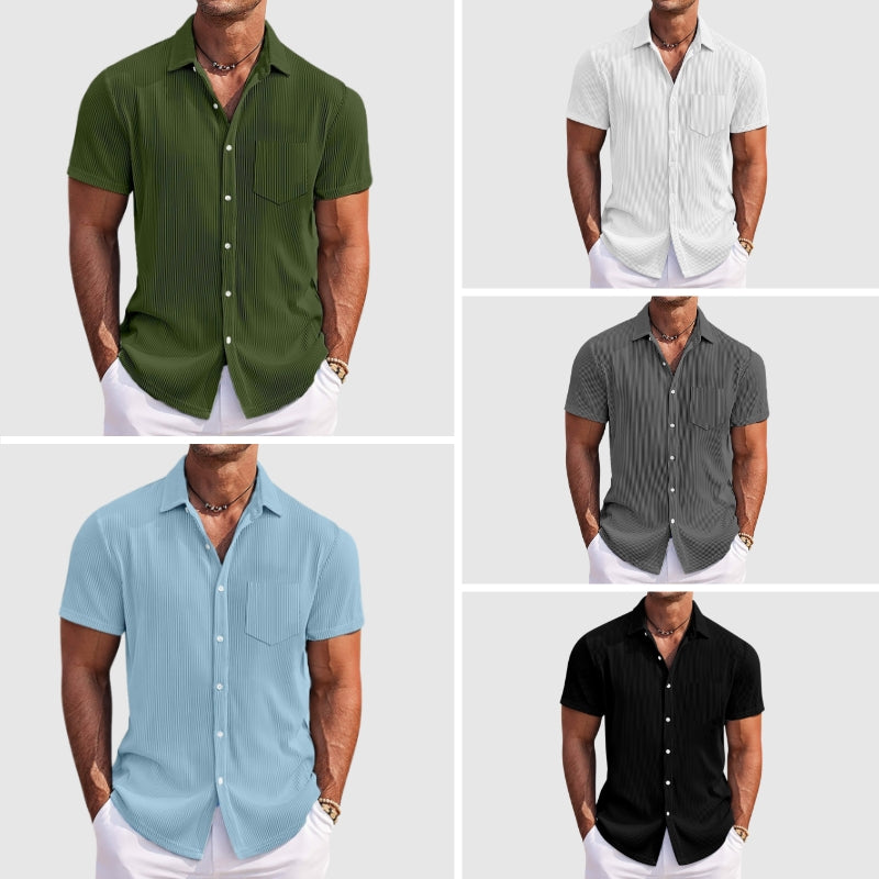 Chemise d'été à rayures pour homme 5