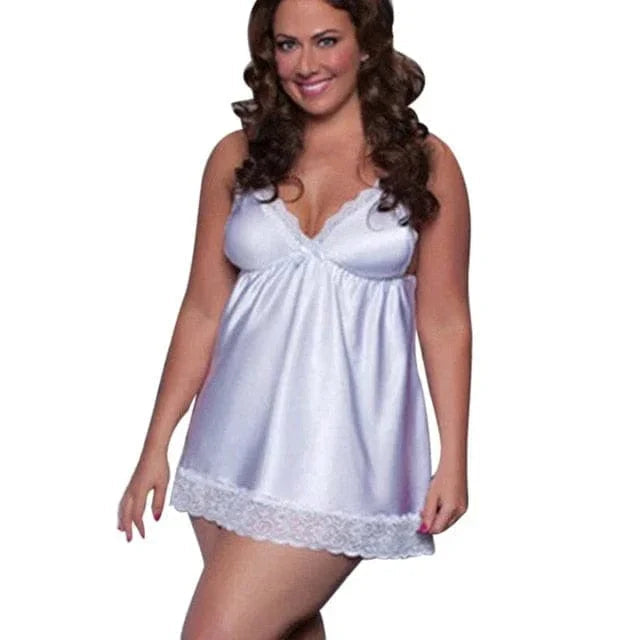 Chemise de Nuit en Dentelle pour Femmes de Grande Taille 7