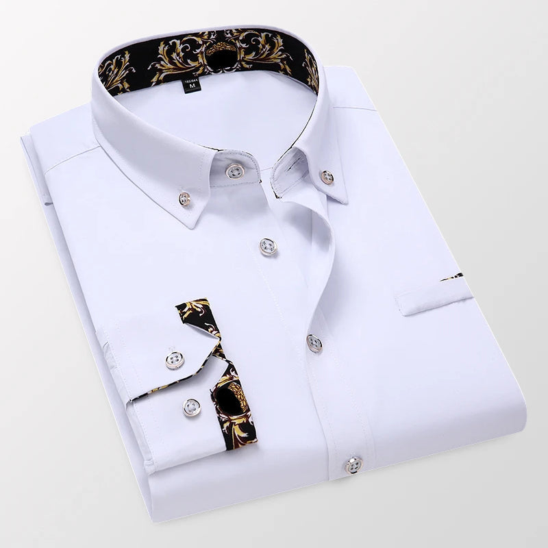 Chemise pour homme à imprimé baroque 0