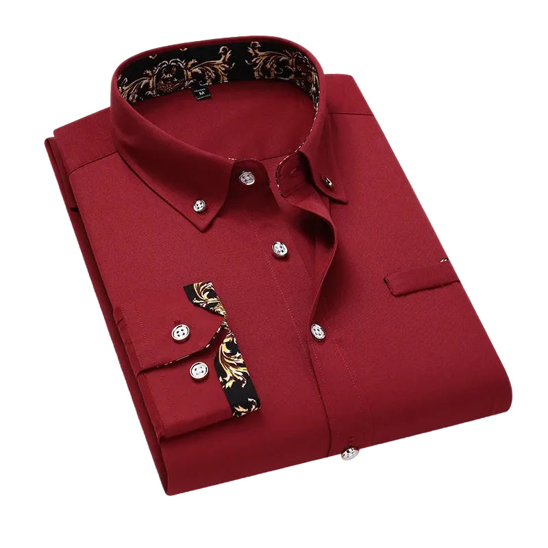 Chemise pour homme à imprimé baroque 4
