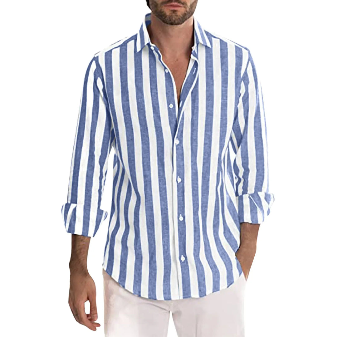 Chemise pour hommes à col boutonné décontractée 0