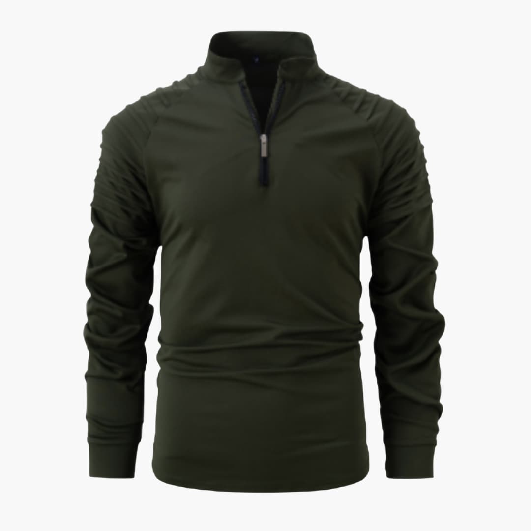 Chemise pour hommes à demi-fermeture éclair moderne 6