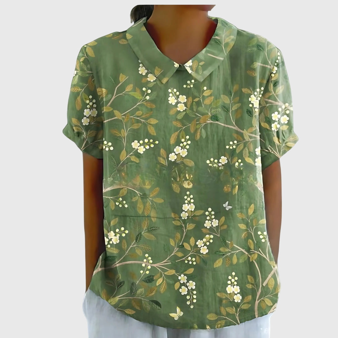 Chemisier Femme Fleuri Décontracté 10