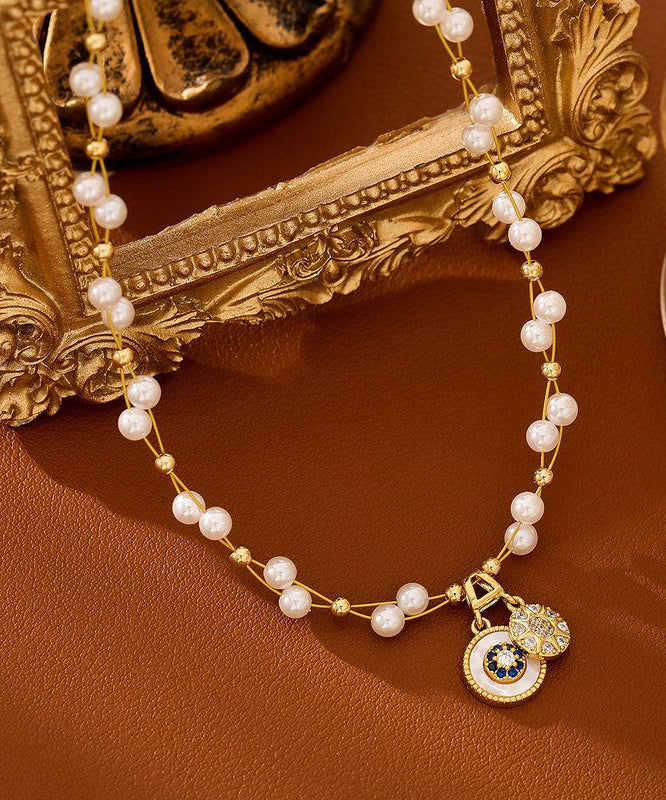 Collier Femme Pendentif Perle Souffle de Bébé Style Tendance 1