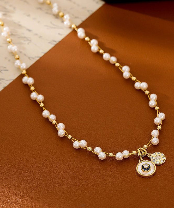 Collier Femme Pendentif Perle Souffle de Bébé Style Tendance 3