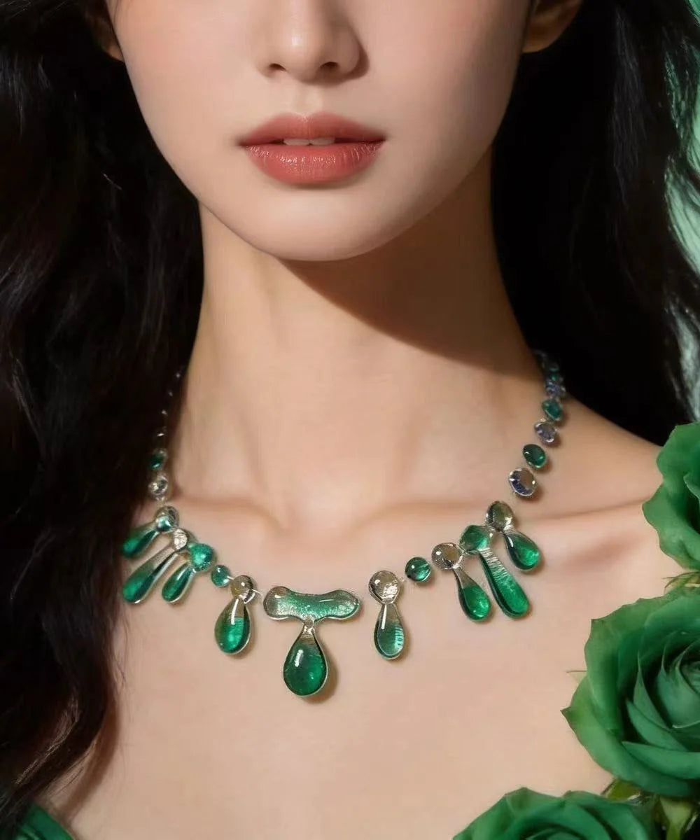 Collier Femme Pendentif Vintage Forme Larme 0