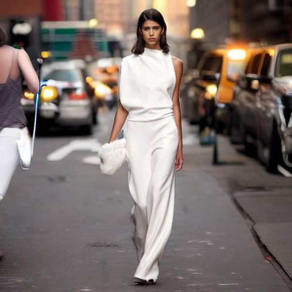 Combinaison Femme Chic Asymétrique Col Haut Tissu Doux Extensible 1