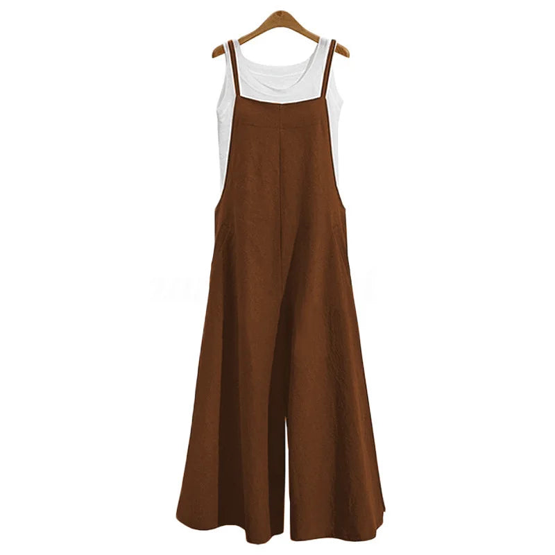 Combinaison d'été à bretelles pour femmes style décontracté 5
