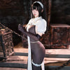 Costume Femme Cosplay Charlotte Nun Combinaison Transparente Coupe Ouverte 1