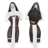 Costume Femme Cosplay Charlotte Nun Combinaison Transparente Coupe Ouverte 4
