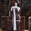 Costume Femme Cosplay Charlotte Nun Combinaison Transparente Coupe Ouverte 6