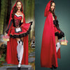 Costume Femme Petit Chaperon Rouge avec Robe et Cape pour Carnaval 0