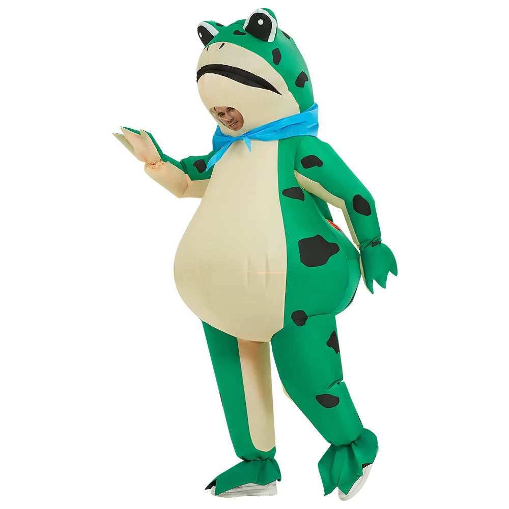 Costume Gonflable Grenouille Amusant en Polyester pour Halloween 2