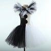 Costume de Clown pour Fille Style Tutu Noir et Blanc 2