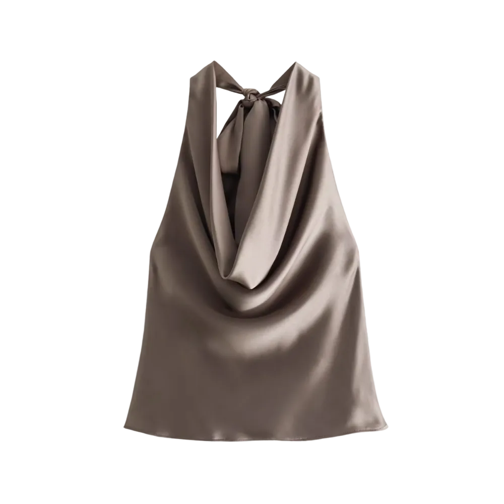 Débardeur Femme Drapé Chic 0