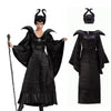 Déguisement Femme Robe de Sorcière avec Chapeau à Cornes 0