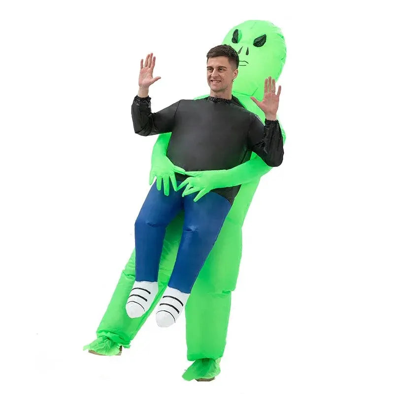 Déguisement Halloween Homme Costume Gonflable Alien Humoristique Polyester 3