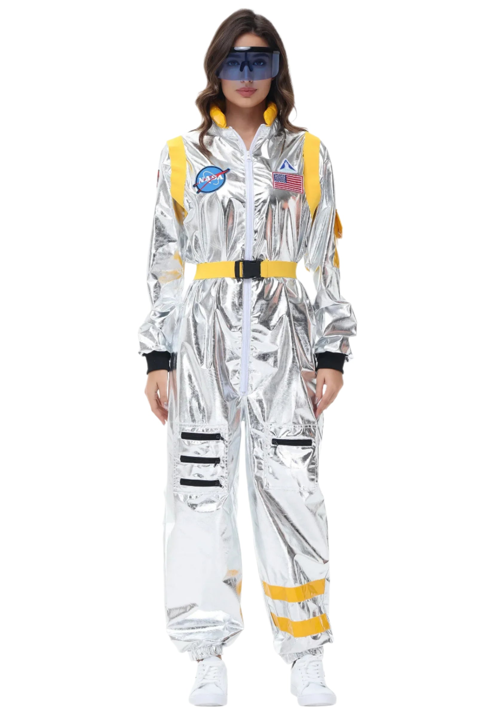 Déguisement d'Astronaute Argenté Halloween Polyester 11