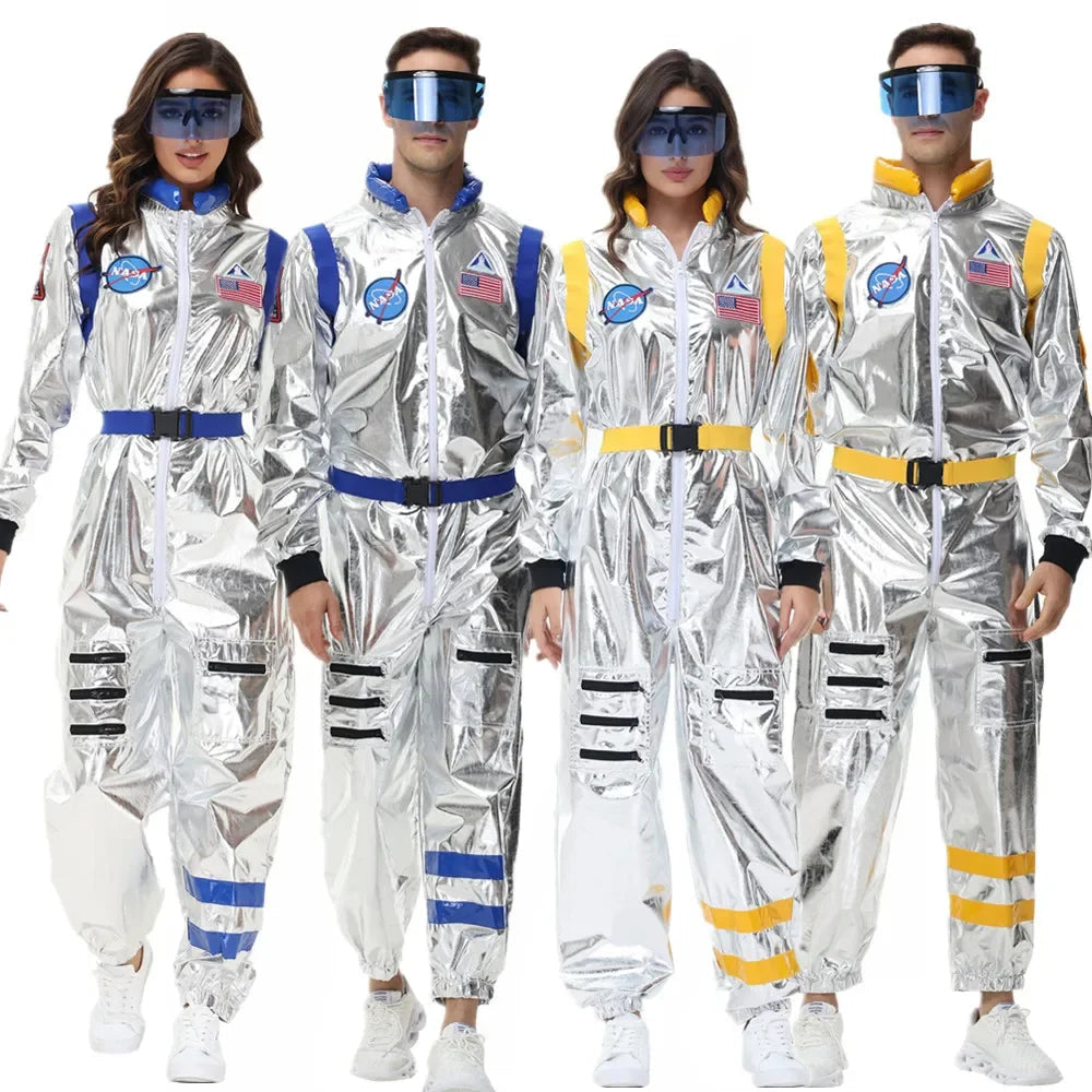 Déguisement d'Astronaute Argenté Halloween Polyester 1