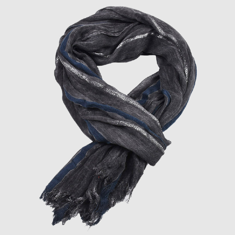 Écharpe Femme Chic avec Fils Dorés 4