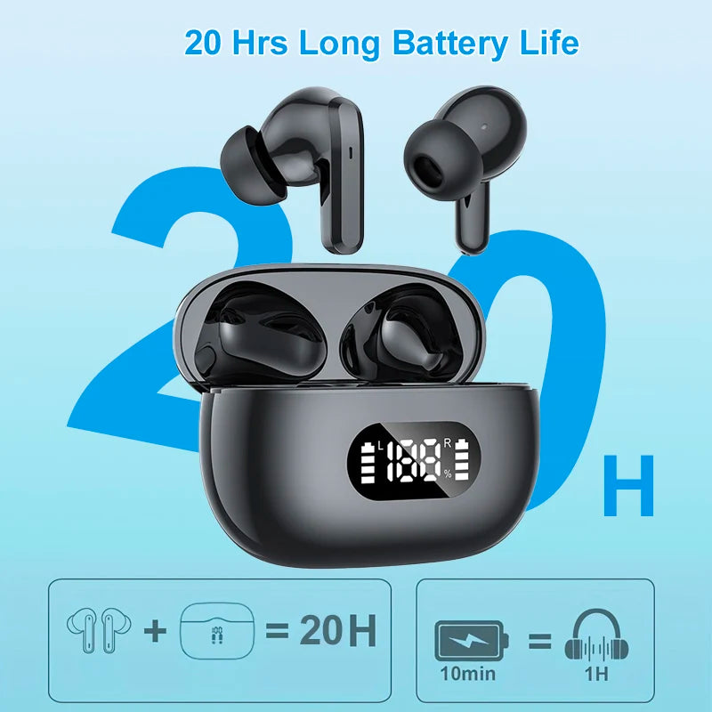 Écouteurs Sans Fil Bluetooth 5.3 Avec Annulation de Bruit Active 2