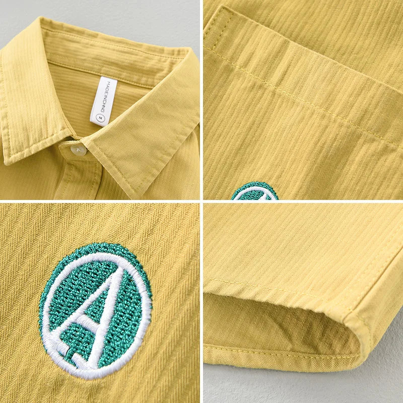 Chemise Homme Classique Confortable en Tissu Doux 5