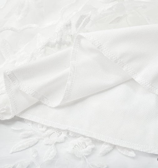 Robe de Cocktail Femme Élégante en Tissu Réseau avec Broderie de Fleurs-4