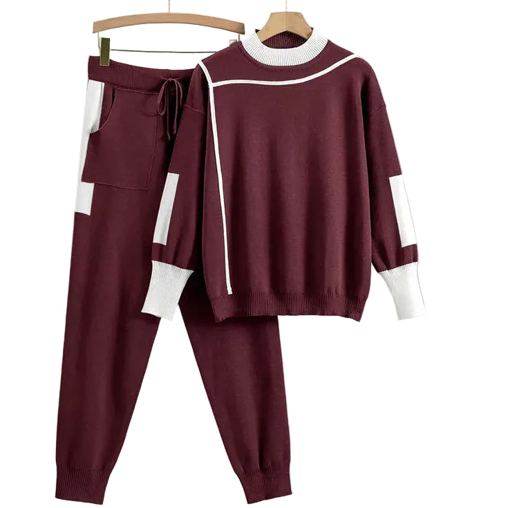 Ensemble Décontracté pour Femmes avec Pull et Pantalon 0