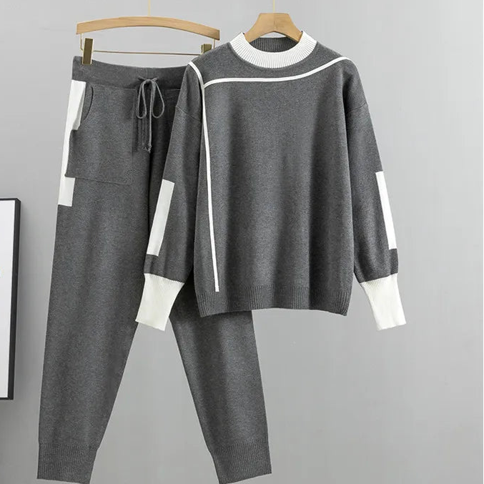 Ensemble Décontracté pour Femmes avec Pull et Pantalon 1