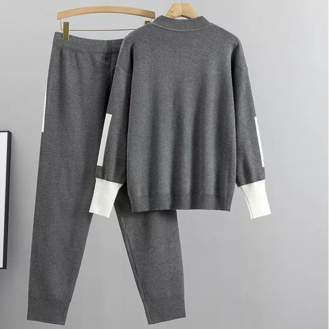Ensemble Décontracté pour Femmes avec Pull et Pantalon 2