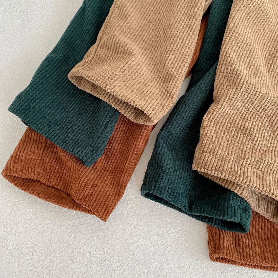 Ensemble Enfant en Velours Côtelé Confortable 5