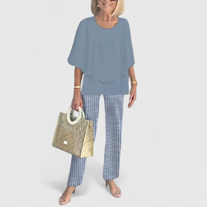 Ensemble Femme Chic à Manches Mi-Longues 3