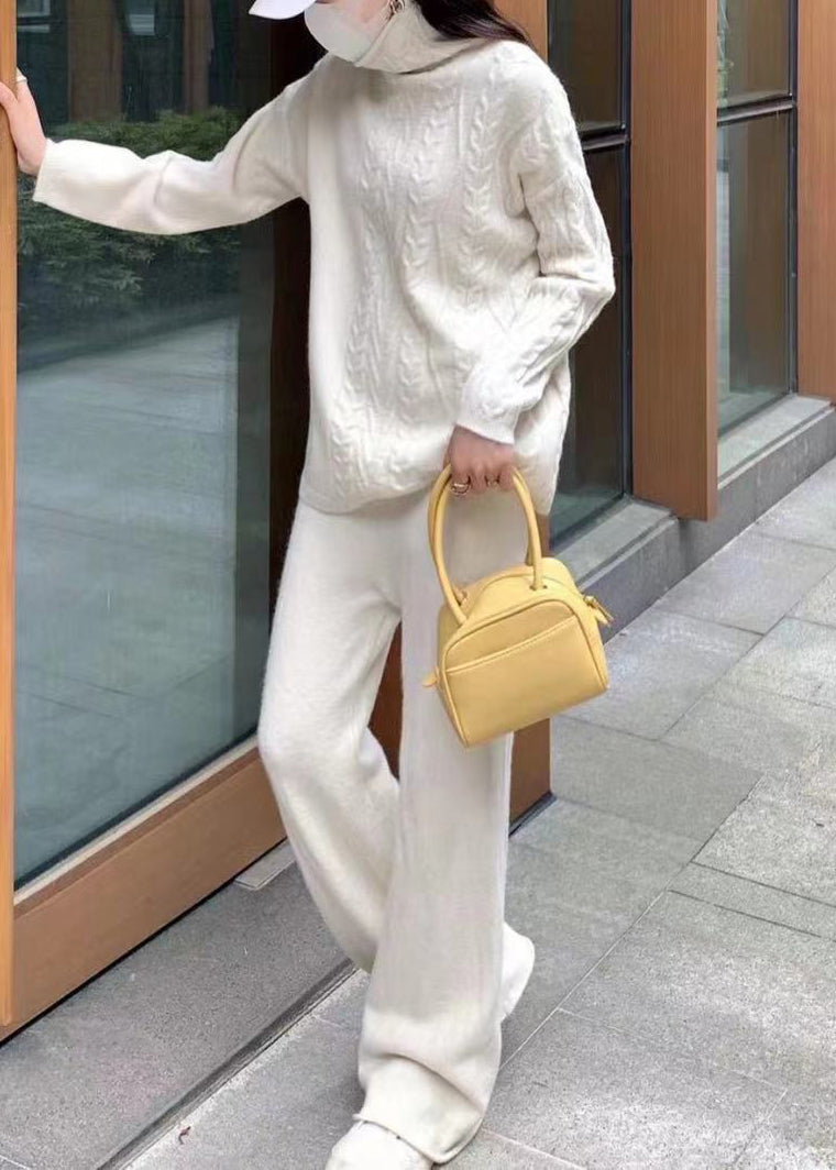 Ensemble Femme Deux Pièces Col Roulé Ample 4