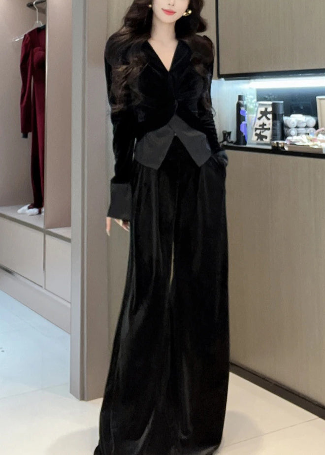 Ensemble Femme Deux Pièces Col en V Chic et Confortable 2