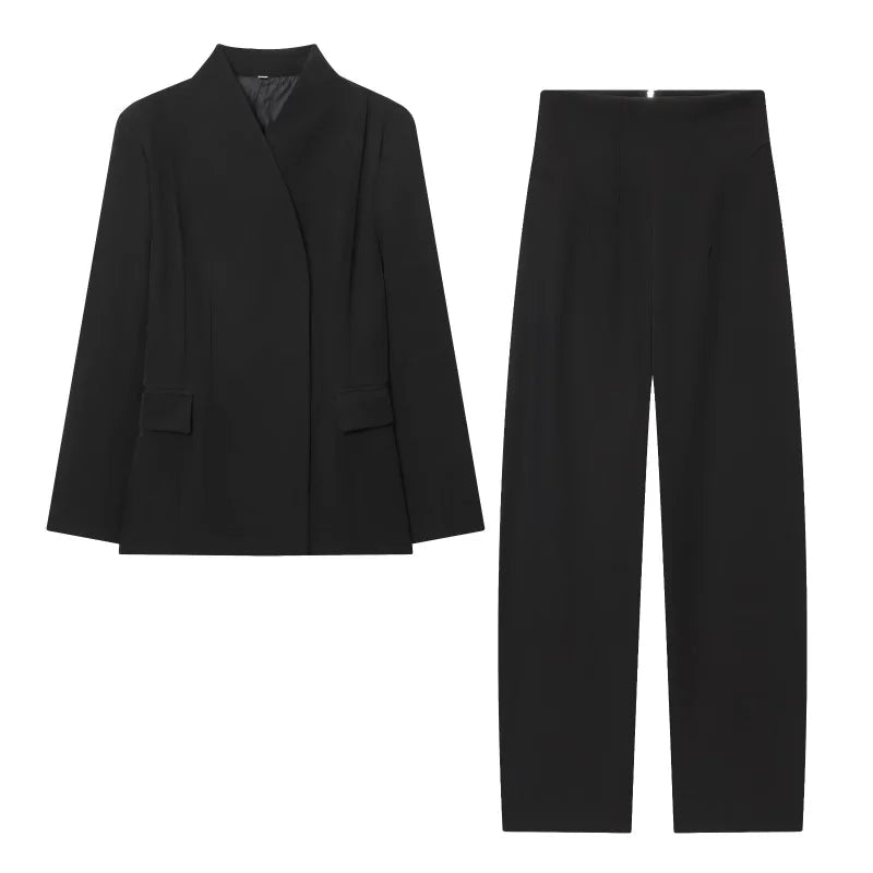 Ensemble Femme Veste de Costume et Pantalon Décontracté 1