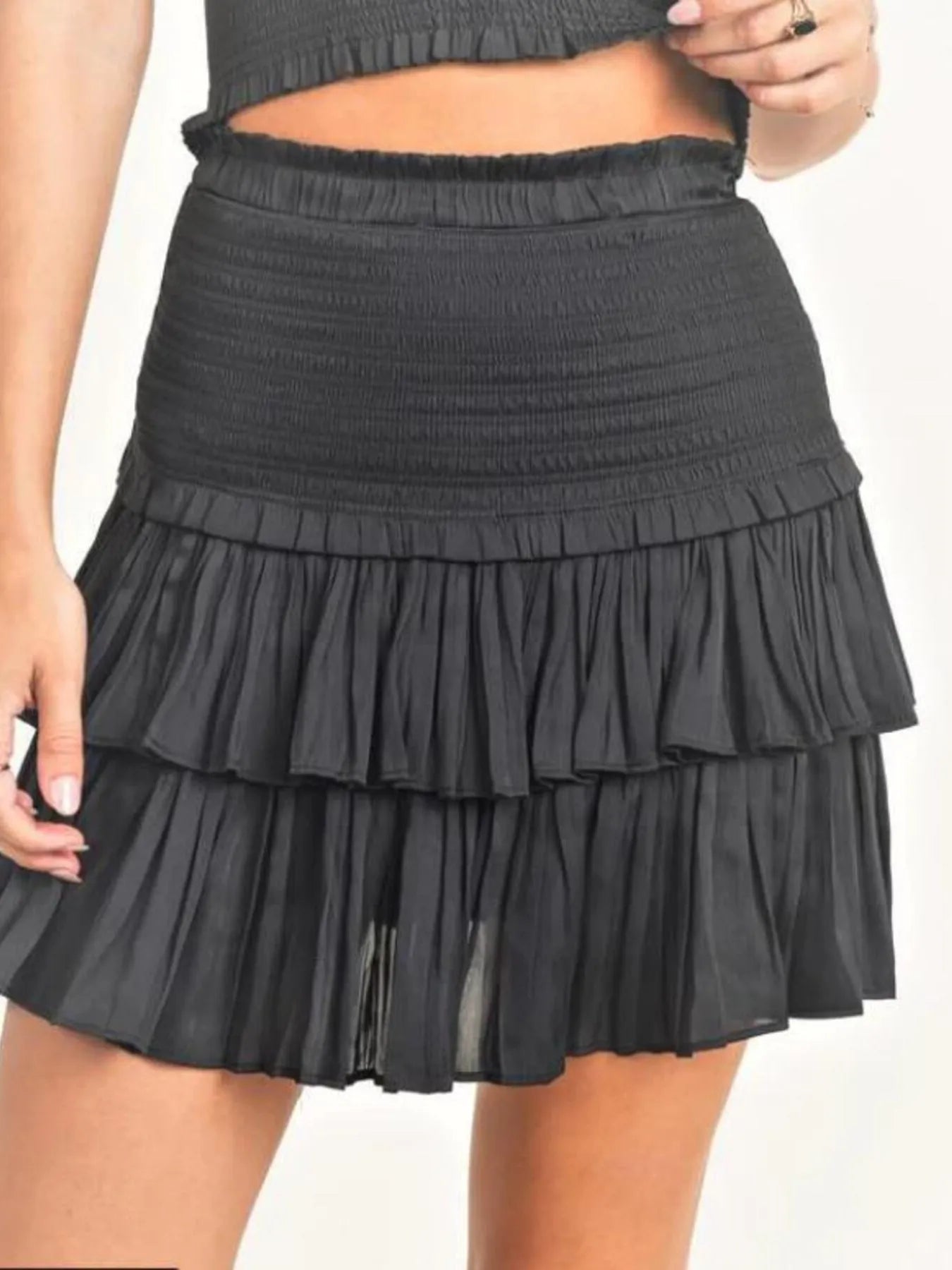 Ensemble Jupe et Débardeur à Col en Cœur 8