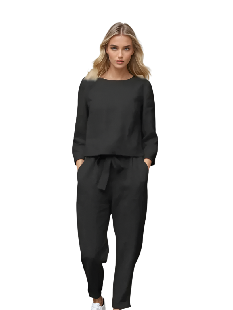 Ensemble d'Été en Lin et Coton pour Femmes 1