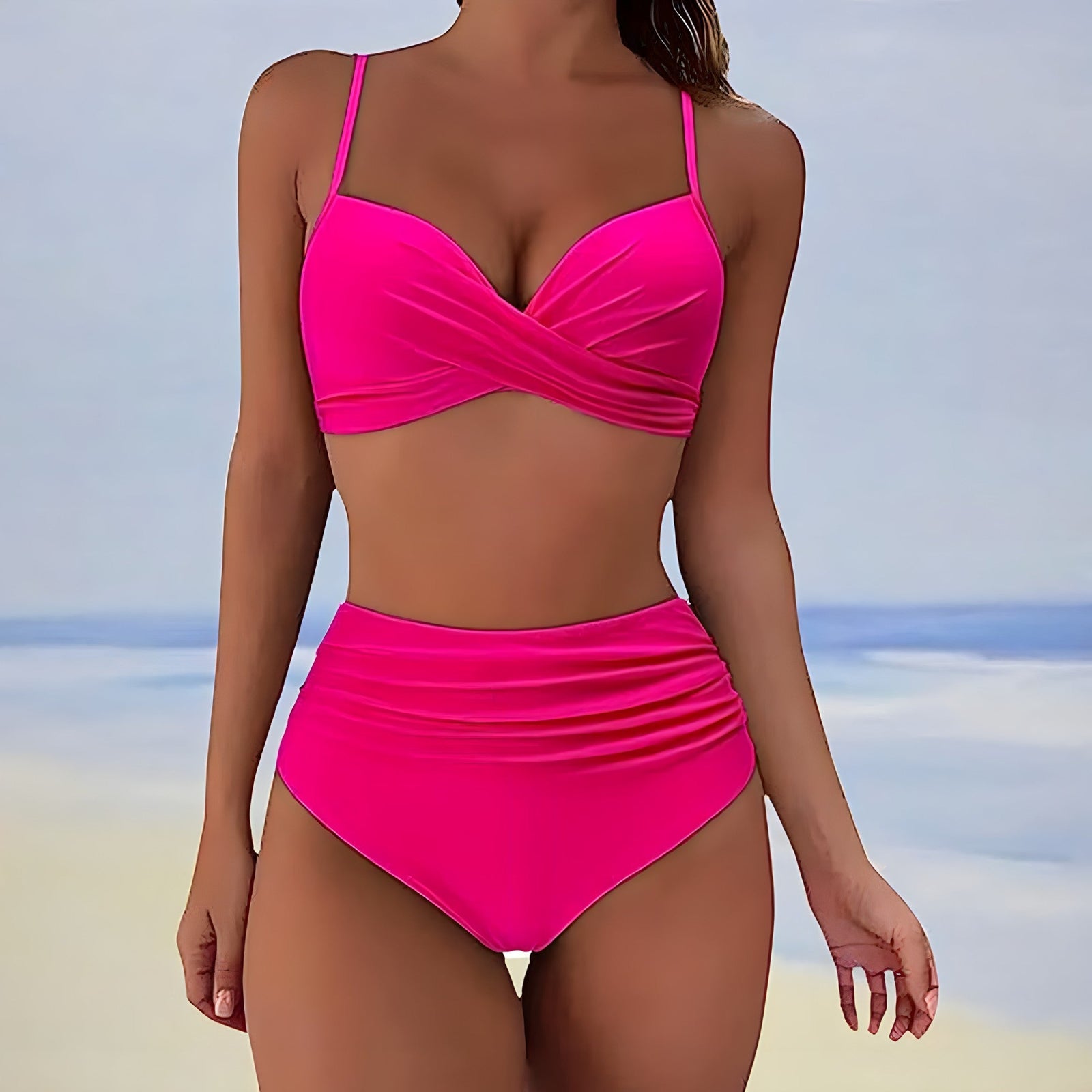 Ensemble de Bikini Femme Taille Haute Sigrun 5
