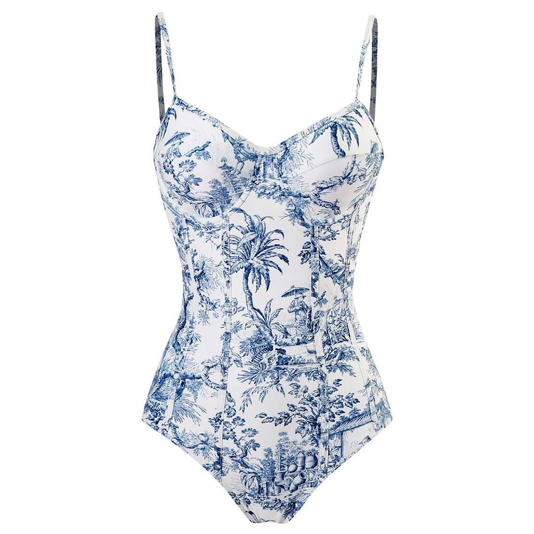 Ensemble de Maillot de Bain Femme avec Écharpe 1