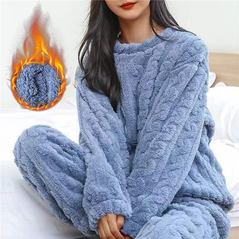 Ensemble de Pyjama en Fleece pour Femme Confortable 2